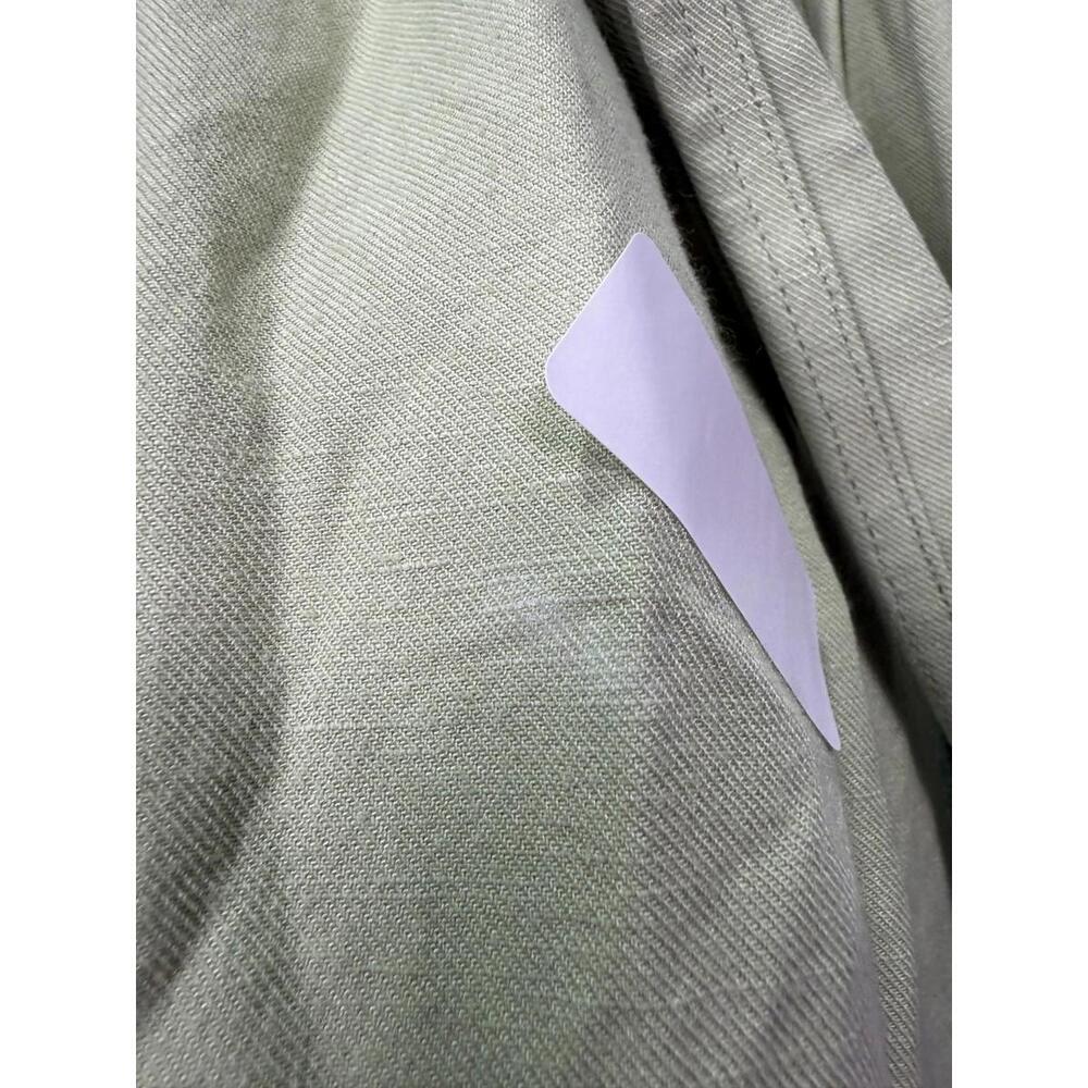 Marissa Webb x RTR Light Green Linen Sleeveless Tie Waist Midi Dress Size M READ - Picture 9 of 10